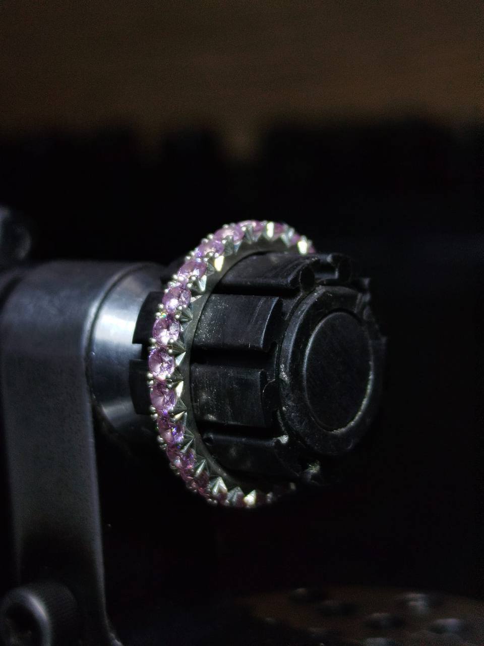 Anillo plata morado